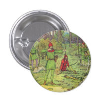 Robin Hood im Wald Anstecknadelbutton