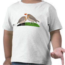 Robin redbreast Vogel-Liebe Tshirts