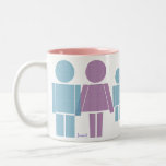robot girl and boy mug teetasse