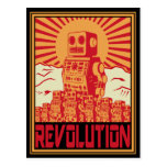 Roboter-Aufruhr Postkarte