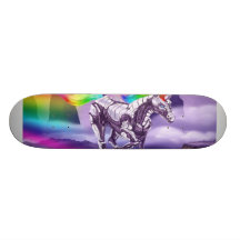 Roboter-Einhornangriff Personalisiertes Skateboard