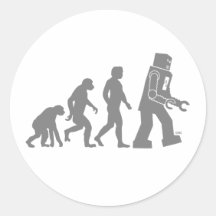 Roboter-Evolutions-Aufkleber