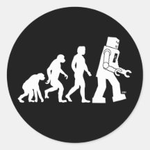 Roboter-Evolutions-Aufkleber