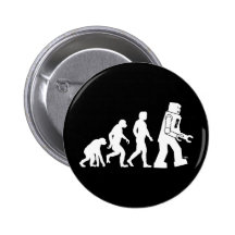 Roboter-Evolutions-Knopf Buttons