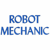 ROBOTER MECHANIKER gesticktes langes Hülsen-T-Shir bestickte hemden