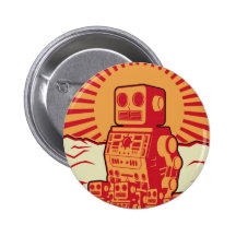 Roboter-Revolution Anstecknadelbuttons