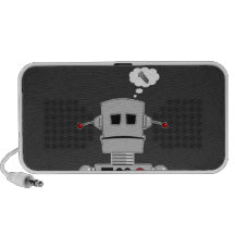 Roboter-Schrauben-Gekritzel Notebook Speaker