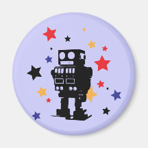 Roboter-Stern Kühlschrankmagnet