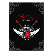 Rock-and-Rollhochzeitseinladung