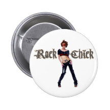 Rock-Küken-Schmutz-Kunst Anstecknadel