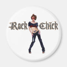 Rock-Küken-Schmutz-Kunst Magnete