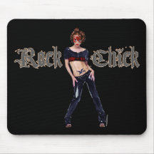 Rock-Küken-Schmutz-Kunst Mauspad