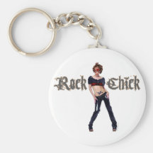 Rock-Küken-Schmutz-Kunst Schlüsselband