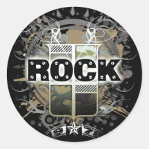 Rock=Life "Vintager Felsen-" Aufkleber