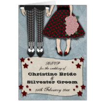 Rockabilly Hochzeit, UAWG Grußkarten