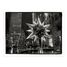 Rockefeller-Piazza Swarovski Kristallstern-Postkar