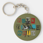 Rocker Skeletion Keychain Schlüsselbänder