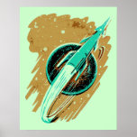 ROCKET ZUM MOND-PLAKAT
