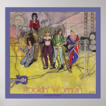 Rockin Frauen Posterdruck
