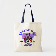 Rockin mit christlichem Geschenk Jesuss Leinentaschen