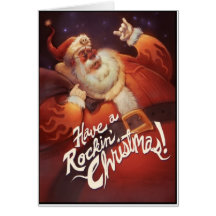 Rockin Weihnachtsmann Karten