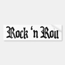 Rock'n'Roll Auto Aufkleber
