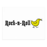 Rock'n'Roll-Küken Postkarte
