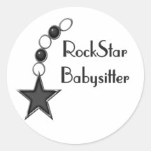 Rockstar-Babysitter Aufkleber