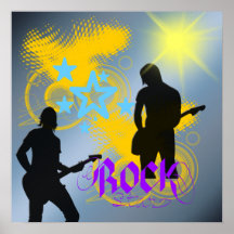 Rockstar-Fantasie-Plakat