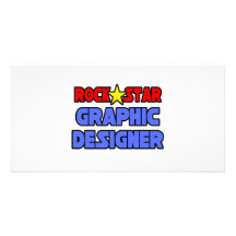 Rockstar-Grafikdesigner Individuelle Photo Karten