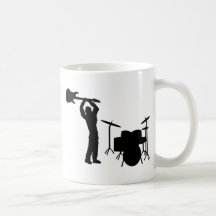 Rockstar Trommel-Gitarre Smasher Tee Tasse