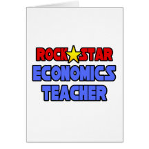 Rockstar-Wirtschafts-Lehrer Grußkarten