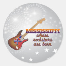 Rockstars sind in Mississippi geboren Aufkleber