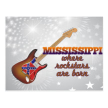 Rockstars sind in Mississippi geboren Postkarten