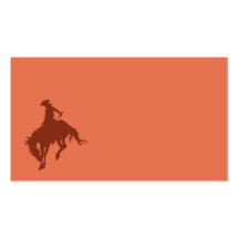 Rodeo-Cowboy in der Siena Visitenkartenvorlage