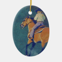 Rodeo, Pferd Weinachtsornamente