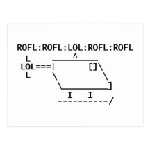 ROFLcopter Postkarte