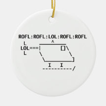 ROFLcopter Weihnachtsbaum Ornament