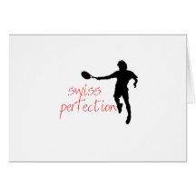 Roger Federer-T-Shirt Schweizer-Perfektion Karte