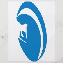 Rohr-Surfer-Blau Flyerdruck