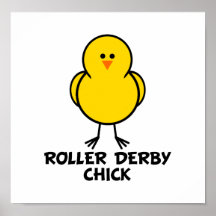Rollen-Derby-Küken Posterdrucke