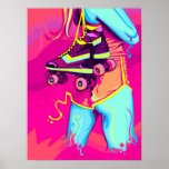 Rollen-Skate-Plakat