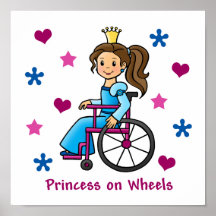 Rollstuhl-Prinzessin Plakat