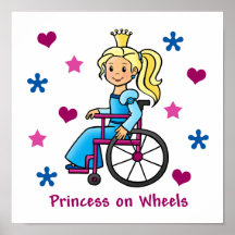 Rollstuhl-Prinzessin Plakate