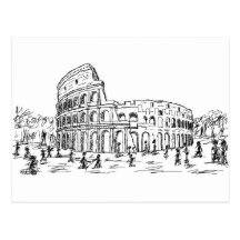 Rom colosseum postkarten