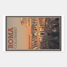 Rom - Colosseum und der Mond Aufkleber