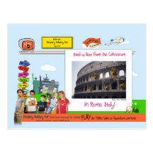 Rom! Peekaboo vom Colosseum! Postkarten