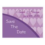Romantische Herz-Save the Date Postkarten
