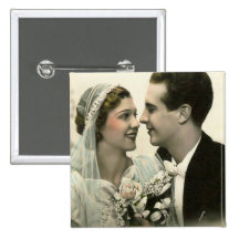 Romantische Hochzeit Anstecknadelbutton