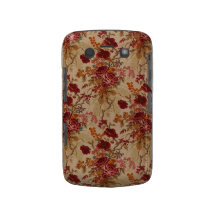 Romantische Vintage Rote Rosen Blackberry Bold Etuis